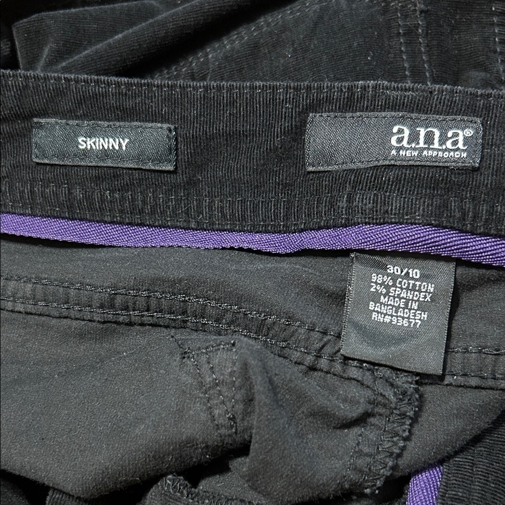 a.n.a Black corduroy Skinny Pants - Picture 5 of 5
